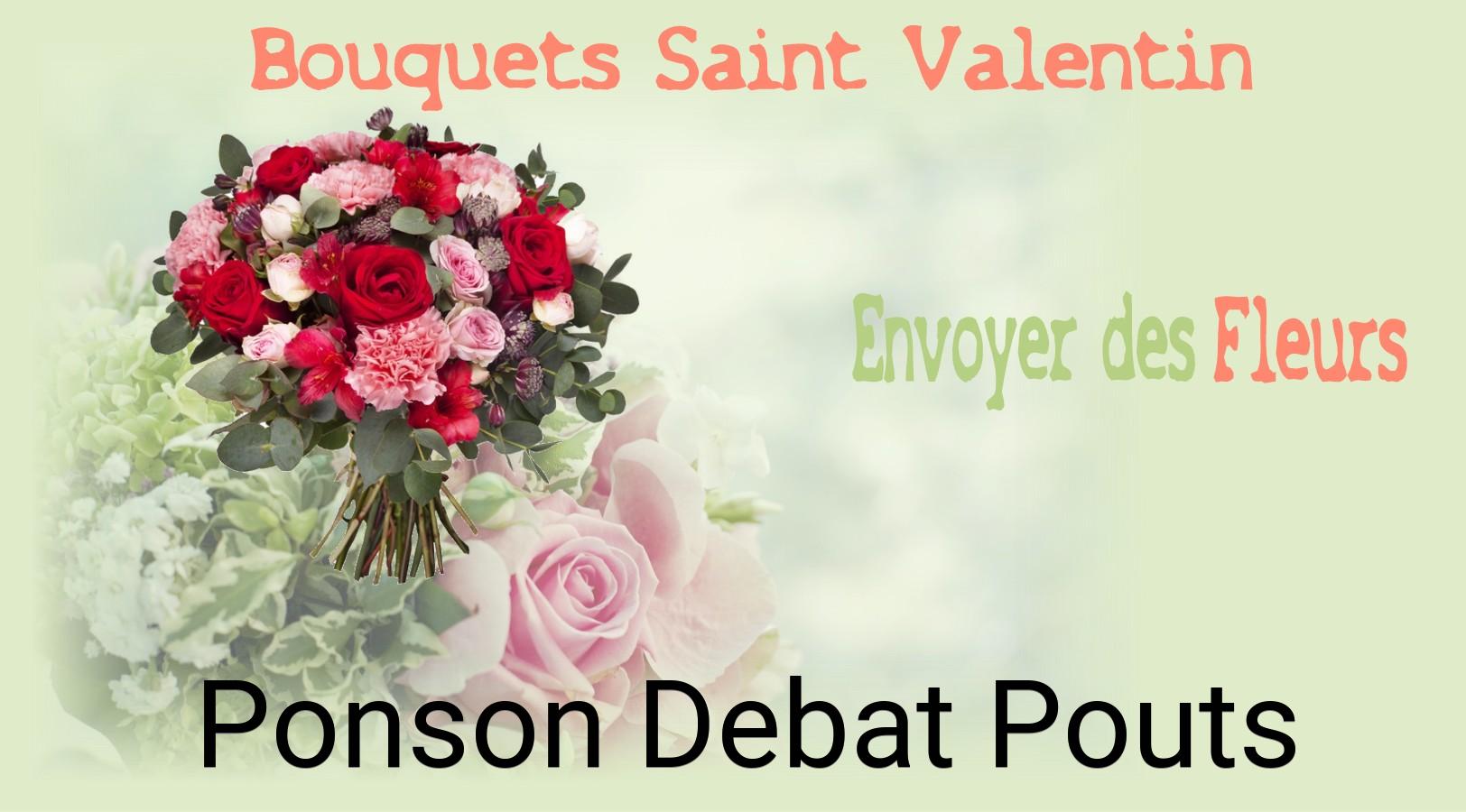 Roses de Saint-Valentin livrées à Ponson-Debat-Pouts
